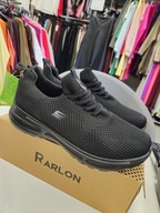 Buty sportowe męskie r. 40, lekkie wygodne czarne wsuwane !!!