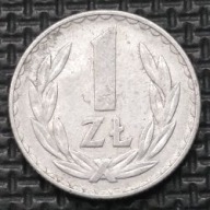 *P[0213] POLSKA 1 złoty 1975 *b.z. Polska Rzeczpospolita Ludowa Orzeł