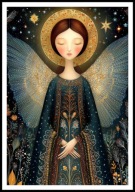 A2 OBRAZ PLAKAT ANIOŁ, PLAKAT Z ANIOŁEM, ANIELSKIE SKRZYDŁA, ANIELICA, NR9