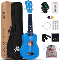Ukulele sopranowe Ukulele BOGATY ZESTAW AKCESORIA PREZENT