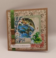 Kartka urodzinowa dla wędkarza