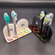 Uchwyt na końcówki Philips Sonicare PRZYSSAWKA 4szt kolorowe pierścienie
