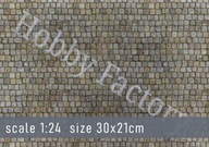 Podstawka pod model "Kostka Bruk" skala 1:24 roz.A4 druk PCV 3mm HF2401