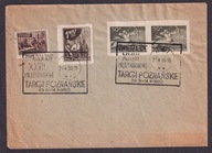 1950 Targi Poznańskie Centaur znaczki cięte parka Fi 447 nz na kopercie