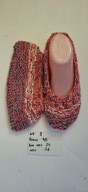 8 Kapcie balerinki handmade roz.40 NOWE ręcznie robione