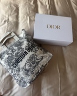 Christian Dior r luksusowa bawełniana torba z logo w pudełku +próbki perfum