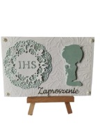 ZAPROSZENIA KOMUNIA CHŁOPIEC HOSTIA Z CHŁOPCEM – K3 – MORSKI – BIEL