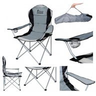 KRZESŁO WĘDKARSKIE SKŁADANE KASTOR GOLD FISHER POKROWIEC UCHWYT NA NAPÓJ