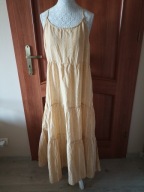 Śliczna sukienka Beach Lunch Lounge L 55% linnen 45% cotton