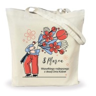 Torba eko bawełniana zakupy prezent DZIEŃ KOBIET - możliwość personalizacji