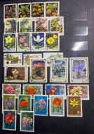 Znaczki pocztowe ZSRR CCCP lata ok. 1964 flora malarstwo 66 szt
