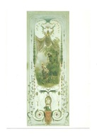 Pocztówka - P.A. Colin, Panel ścienny ze sceną w sadzie