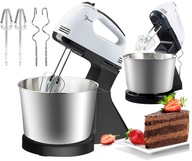 Mikser Ręczny PrzyPas 100W z Misą Robot Kuchenny Biały Komplet