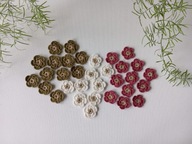 Szydełkowe kwiatuszki 3 cm