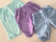 JOGGERSY-- BAWEŁNIANE SPODNIE--3 SZT--0-1 M--56/62