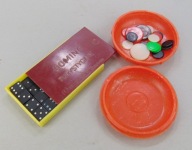 Zabawki PRL - Domino turystyczne + Pchełki