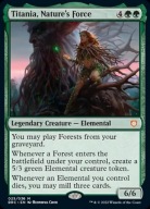 Karta Magic: The Gathering Titania, Nature's Force (V.1) FOIL
