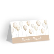 Winietki na stół urodziny chrzest wesele 18 30 40 50 60 6szt różowe balony