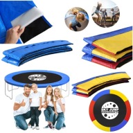 OSŁONA NA SPRĘŻYNY DO TRAMPOLINY 300 - 320 CM 10FT NIEBIESKA KOLOROWA MOCNA