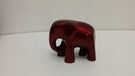FIGURKA DO GABLOTY CZERWONY SŁOŃ ART DECO