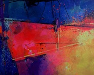 obraz abstrakcja "Orkiestra kolorów" autor: Sylwia Szyszkowska-Sitarek