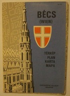 BECS ( WIEN ) - WIEDEŃ - AUSTRIA - MAPA W JĘZYKU WĘGIERSKIM