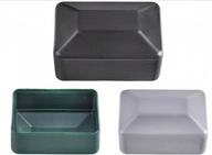 Nasadka zaślepka daszek grafit antracyt na profil słupek 60x40 - 2 szt