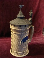 Kufel - Ceramiczny 1L - 1900r. (Nurnberg Tower ) sygnowany