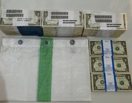 PACZKA BANKOWA 1 x 1000 $ UNC USA ONE DOLLAR JEDEN DOLAR NEW YORK