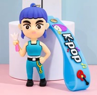 Brelok HUNTRIX K-Pop Demon Hunters Anime Silikonowy Zawieszka