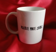 Kubek handmade z humorystycznym napisem