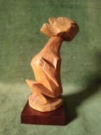 Stara drewniana rzeźba artystyczna