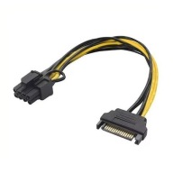 Adapter zasilania do karty graficznej SATA <-> PCI-E x6 / x8 (6+2 pin)