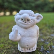 Troll FUCK YOU Figura Ogrodowa Betonowa 26cm 7kg ozdoba do ogrodu