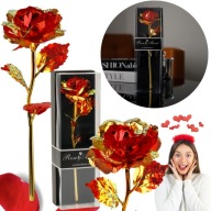 WIECZNA RÓŻA W PUDEŁKU PREZENT DLA NIEJ Mamy Żony DZIEŃ KOBIET Matki Babci