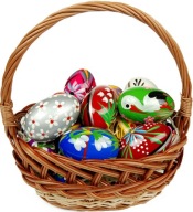 Koszyk wiklinowy dekoracyjny ręcznie wykonany wikliny naturalnej