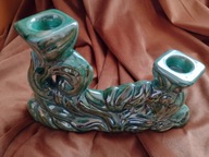 Świecznik Hubert Bequet Belgia lata 30-50-te