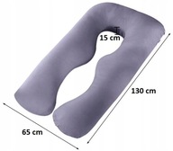 PODUSZKA CIĄŻOWA ROGAL TYP U 2W1 DO SPANIA I KARMIENIA DLA KOBIET W CIĄŻY