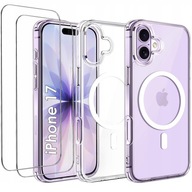 ETUI DO IPHONE 17 MAGSAFE PLECKI PREMIUM ANTI SHOCK CLEAR CASE + SZKŁO
