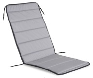 Poduszka ogrodowa 50x50x80x2 cm | na Krzesło Fotel Wodoodporna Szara