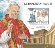 Burundi 2013 ** cięty cena 7,50 zł kat.12€ (2)- Jan Paweł II, blok