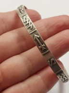 Srebrna stara bransoletka Rytosztuka znaki zodiaku