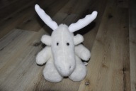 pluszak maskotka biały łoś renifer