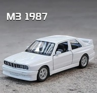 Zabawka model samochodu klasyk biały BMW E30 M3 w skali 1:36