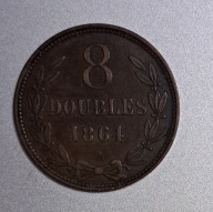 Guernsey 8 double 1864r. BCM