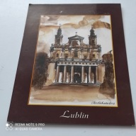 POCZTOWKA LUBLIN ARCHIKATEDRA RYS.ANDRZEJ KRAWCZYK