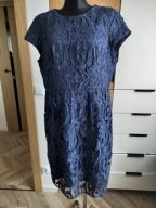 Angielska sukienka damska 46 wyrazista koronka Phase Eight ołówkowa