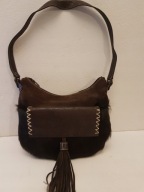 PETIT LULU TOREBKA SKÓRZANA ORYGINAL SKÓRA FRĘDZLE