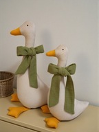 Gęś zestaw 2 szt gąski dekoracja prezent handmade