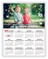 FOTO MAGNES kalendarz 2026 19x25 cm PREZENT NA DZIEŃ BABCI I DZIADKA